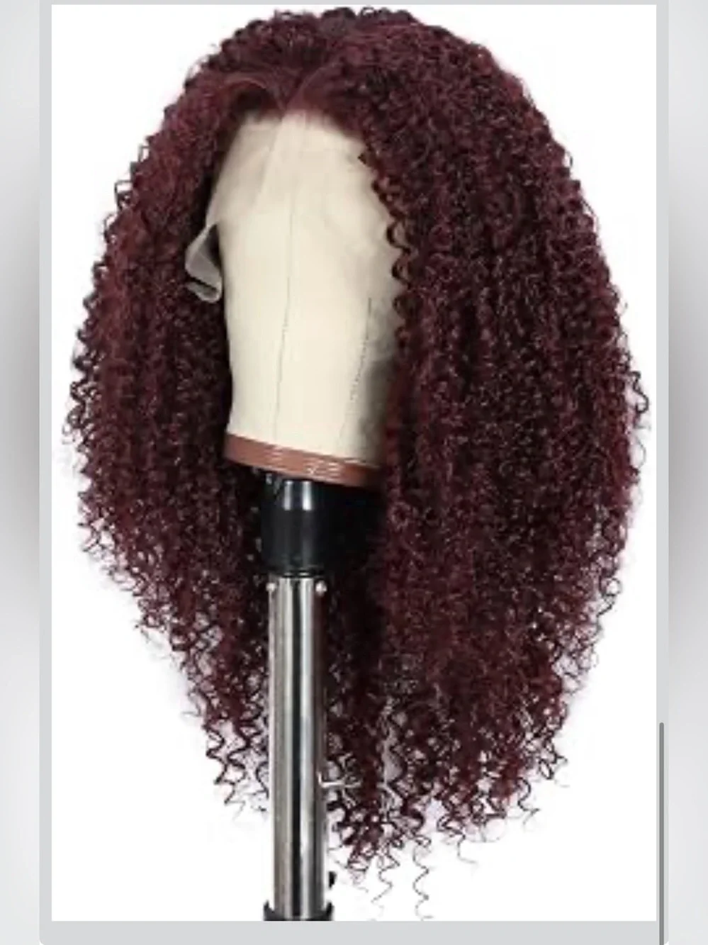 22” Curly Lace Front Wig, Synthetic Lace Front Wig